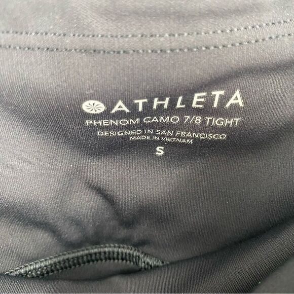 Athleta Women’s Phenom Camo 7/8 Tight Black size S - Picture 2 of 5